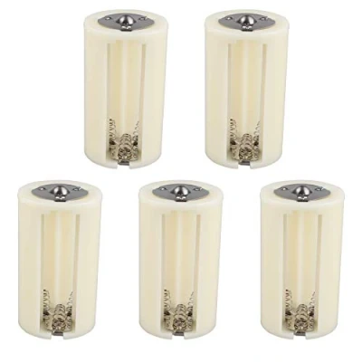 Afbeelding van Futheda 5 stuks 3 x batterijconverter maat AA naar D, sleuven, batterijadapter, houder voor batterijbehuizing