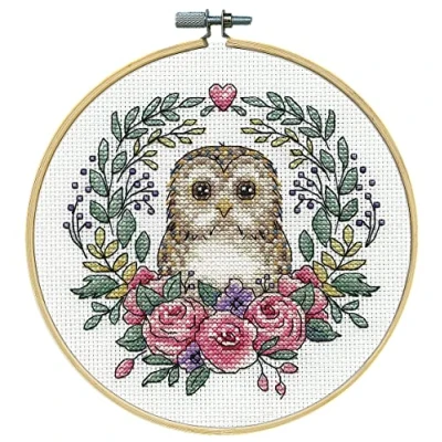 Afbeelding van Design Work Crafts Borduurset Uil 20 cm