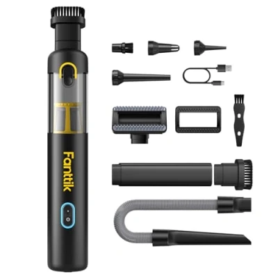 Afbeelding van Fanttik Slim V8 Apex autostofzuiger, hoog vermogen 19.000 PA, 4 in 1 draagbare mini stofzuiger, snel opladen type C 2,5 uur, looptijd tot 40 minuten, RobustClean handstofzuiger voor