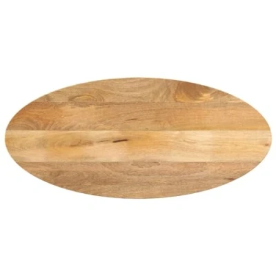 Afbeelding van Tafelblad ovaal 140x50x3,8 cm massief mangohout