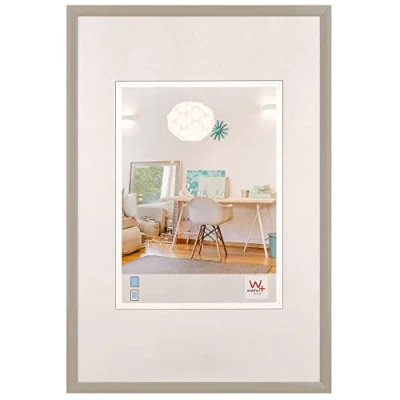Afbeelding van walther design New Lifestyle KV824T fotolijst van kunststof, 18 x 24 cm, grijs