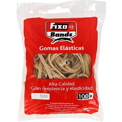 Afbeelding van Fixo 56340 verpakking 100 g kleurrijke elastiekjes 4 mm x 10 cm