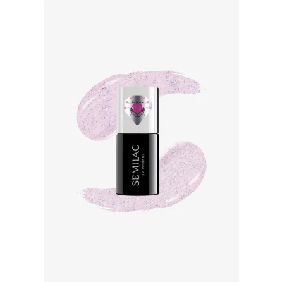 Afbeelding van Semilac Extend CARE 5W1 Nagellak, Maat: 7 ml, Glitter delicate pink