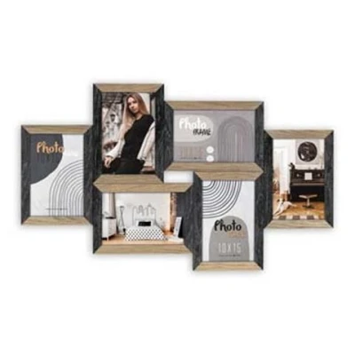 Afbeelding van Zep Fotolijst DN688B Vercelli Black 6x 10x15 cm