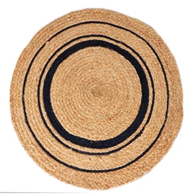 Afbeelding van Atout Ciel Rond vloerkleed van natuurlijk jute, D80 cm, beige