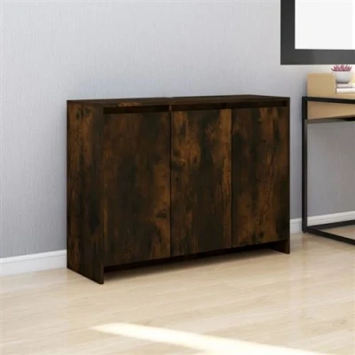 Afbeelding van Dressoir 102x33x75 cm spaanplaat gerookt eikenkleurig