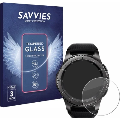 Afbeelding van Savvies Glas Screenprotector voor Samsung Gear S3 Frontier / Classic Gehard Beschermglas 9H (3 Stuks)