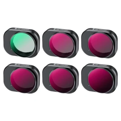 Afbeelding van K&amp;F Concept Set van 6 Mini 4 Pro Bright Day ND/PL, CPL, ND4&amp;PL, ND8&amp;PL, ND16&amp;PL, ND32&amp;PL, ND64&amp;PL filters compatibel met DJI