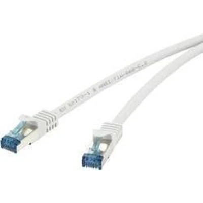 Afbeelding van Renkforce RF 4145286 RJ45 Netwerkkabel, patchkabel CAT 6A S/FTP 3.00 m Grijs Snagless, Vlambestendig 1 stuk(s)