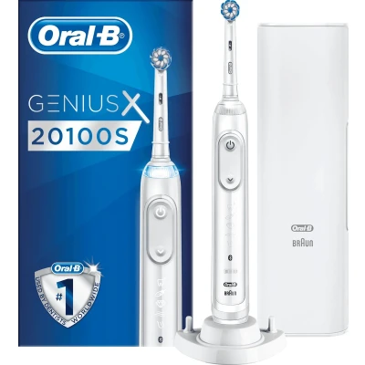 Afbeelding van Oral B Genius X 20100S Wit Elektrische Tandenborstel
