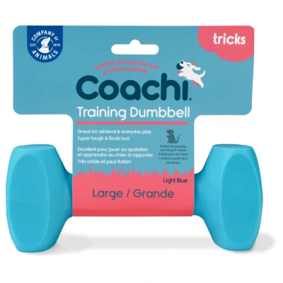 Afbeelding van Coachi Training Dumbbell Hondenopvoeding Lichtblauw L