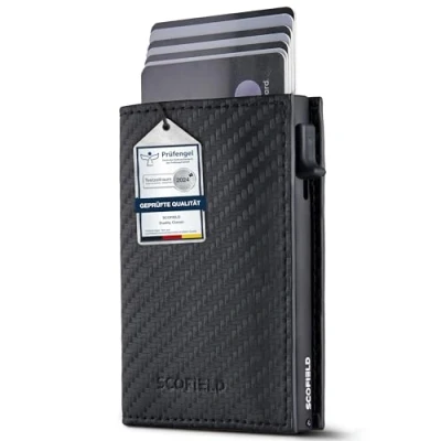 Afbeelding van SF SCOFIELD Duality Classic Slim Wallet avec compartiment pour pièces de monnaie Étui cartes homme 9 à 10 Portefeuille protection RFID Wallets for Men