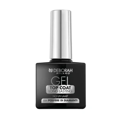 Afbeelding van Deborah Milano Nagellak met geleffect, zonder uv lamp, versnelt het drogen en verzegelt de kleur, diamantpoeder voor extreme glans, 8,5 ml