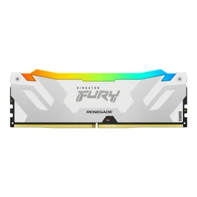 Image de Kingston FURY Renegade RGB DDR5 module 32 Go: 1 x Go DIMM 288 broches 6400 MT/s / PC5 51200 CL32 1.1 V mémoire sans tampon on die ECC blanc, argent