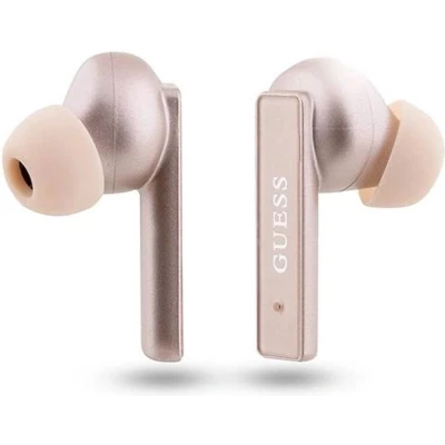 Afbeelding van Guess earphones Bluetooth GUTWSSU20ALEGP TWS + pink gold docking station/rose Printed Logo
