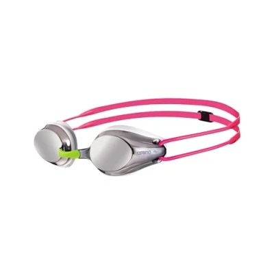 Afbeelding van Arena Zwembril Tracks Junior Mirror Zilver Wit Fuchsia
