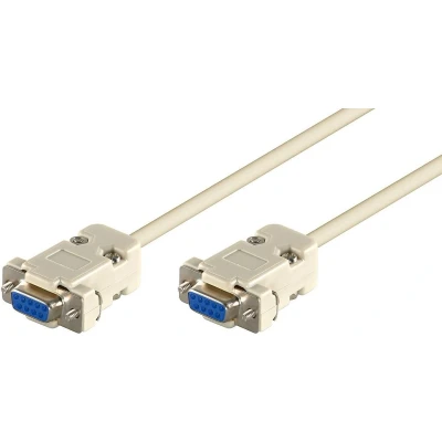 Afbeelding van Microconnect DB9 (3m) F/F Null modem netwerkkabel Wit