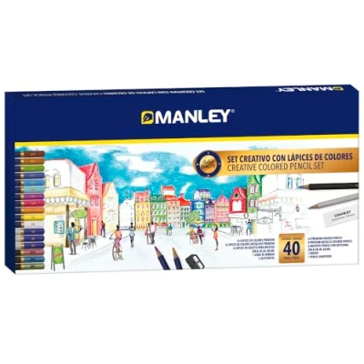 Afbeelding van Tekenset Manley 40 Onderdelen Multicolour
