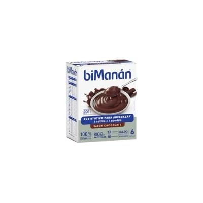 Afbeelding van biManán Voedselvervangende crème voor gewichtsverlies, caloriearm, helpt bij gewichtsverlies en gewichtsbeheersing, met eiwitten, vitaminen mineralen, 6 x 50 g: 300 g