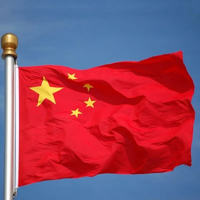 Afbeelding van Senvi Printwear Flag China Grote vlag Gemaakt Van 100% Polyester UV &amp; Weerbestendig Met Versterkte Mastrand Messing Ogen 90x150 CM Fair Working Conditions
