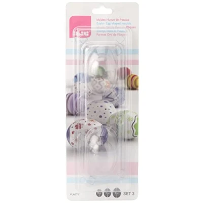 Afbeelding van Ibili 791800 set van 3 vormen in de vorm een paasei (6 + 7 8 cm)