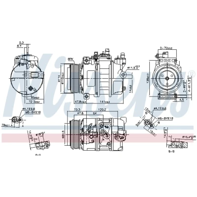 Afbeelding van Nissens Airco compressor 89496