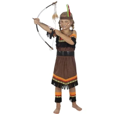 Afbeelding van FUNIDELIA Indiaan Kostuum Deluxe voor meisjes 97 104 cm
