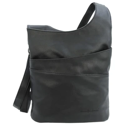 Afbeelding van schoudertas voor dames in 2 maten, elegante met ritssluiting, Licht taupe, medium