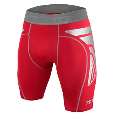 Afbeelding van TCA Mannen CarbonForce Pro Compressie Basislaag Korte Broek Thermisch Ondergoed Rood, S