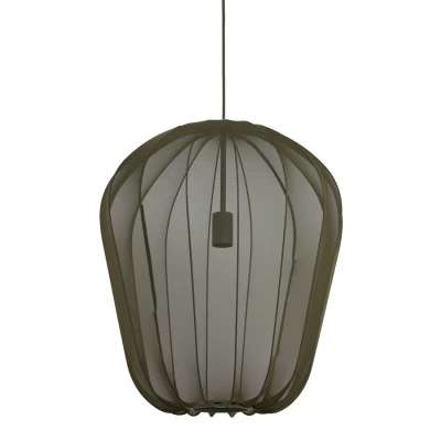 Afbeelding van Plumeria hanglamp Ø50x60 cm donkergroen