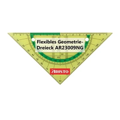 Afbeelding van Aristo geodriehoek GEOflex 14cm flexibel neon groen AR 23009NG