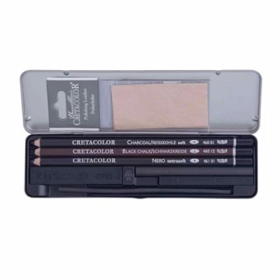 Image de Set de dessin 4 crayons et fusains Brevillier&#039;s Cretacolor