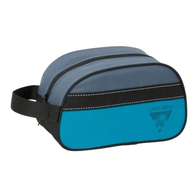 Afbeelding van Reistasje BlackFit8 California Blauw Zwart Recyclebaar 26 x 15 12 cm