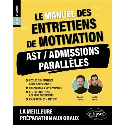 Image de Le Manuel des entretiens de motivation « AST / Admissions Parallèles » Concours aux écoles commerce