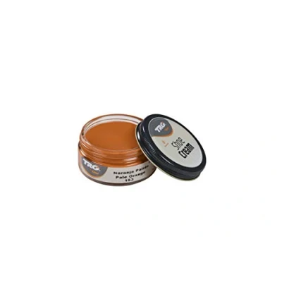 Afbeelding van TRG schoencrème met bijenwas bleek oranje 50 ml