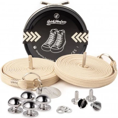 Afbeelding van Able2 Quickshoelaces casuel creme