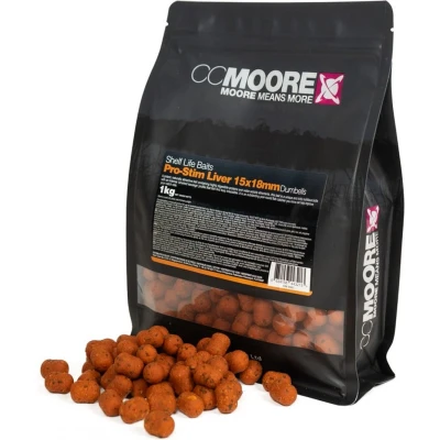 Afbeelding van CC Moore Pro Stim Liver Dumbell Boilies 10x15mm (1kg)