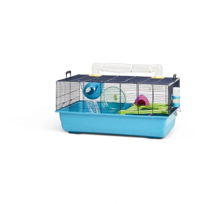 Afbeelding van Savic Hamsterkooi Sky Metro Lichtblauw / Donkerblauw 80X50X50 CM