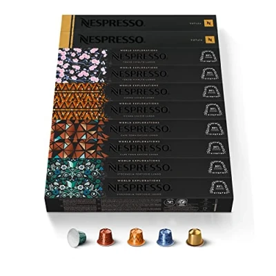 Afbeelding van NESPRESSO Origineel, selectie espresso en lungo koffie, licht tot donkerder roosteren, 100 koffiecapsules