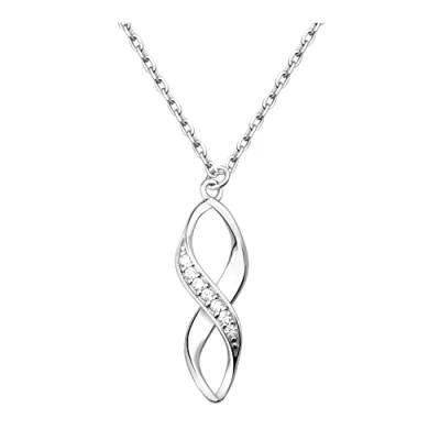Afbeelding van Sofia Milani Twisted Ketting, Dames, Maat: One Size, Silver