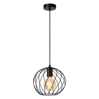 Afbeelding van Lucide Hanglamp Danza 25cm Zwart