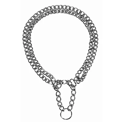 Afbeelding van TRIXIE HALSBAND HOND HALF SLIP KETTING MET 2 RIJEN