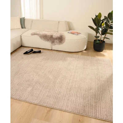 Afbeelding van Tapijt/Vloerkleed Strepen Fancy Lines Zandkleur 80x150 Cm