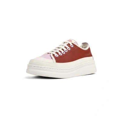 Afbeelding van Camper Twins Sneakers laag, Dames, Maat: 38, Weiß violett Leer