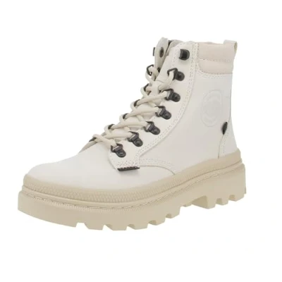 Afbeelding van Palladium Pallatrooper HKR NBK Korte laarzen angora, Dames, Maat: 40, Angora Nubukleer