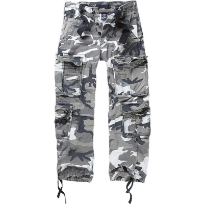 Afbeelding van Brandit PURE Vintage Cargobroek, Heren, Maat: Medium, Snowcamo