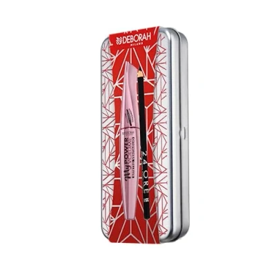 Afbeelding van Deborah Milano Cadeauset voor dames, tinnen oogmake up, met My Power Volume mascara en 24 uur 251 zwart potlood, nr. 7