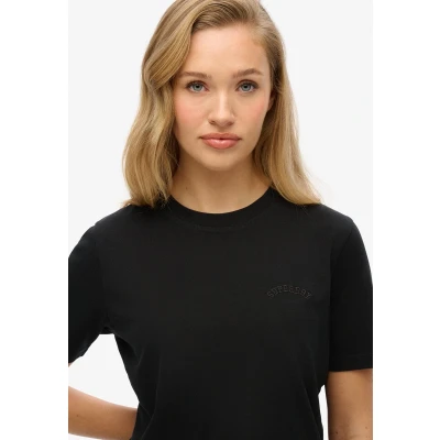 Afbeelding van Superdry Essential LOGO Embroidered Tshirt basic, Dames, Maat: 42, Black
