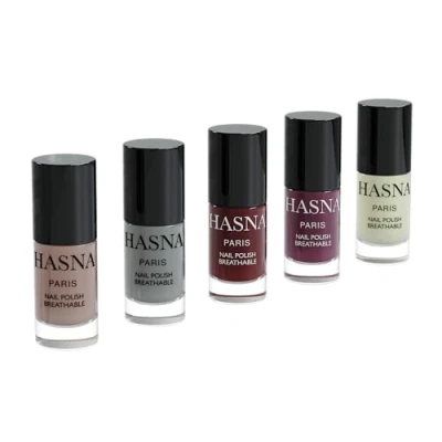 Afbeelding van Hasna Paris Nagellak Halal privécollectie milieuvriendelijk glanzend en duurzaam eenvoudig aan te brengen 5 x 6 ml (WINTER)