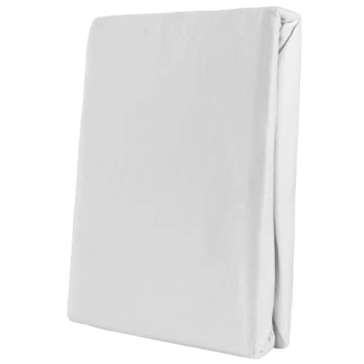 Afbeelding van Leonado Vicenti Klassiek hoeslaken met elastische randen, 100% katoen, in verschillende kleuren en maten, Öko Tex Standard 100 (200 x 200 cm 220 cm, wit)